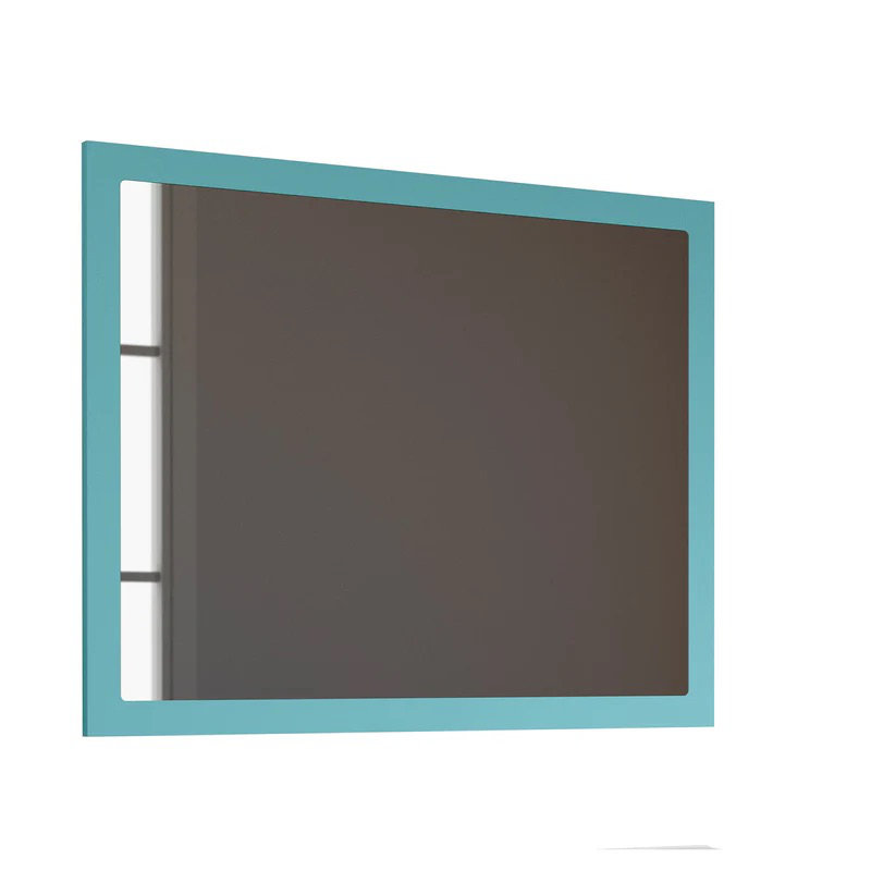 Miroir DAX Lakeside, 39,37 po x 31,50 po, Bleu foncé