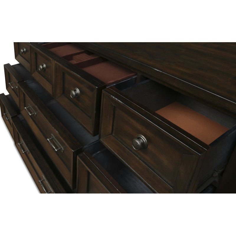 Commode double 10 tiroirs Brayston