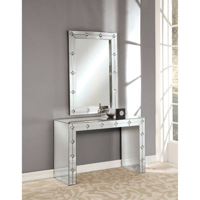 Console miroir et faux strass (assemblée)