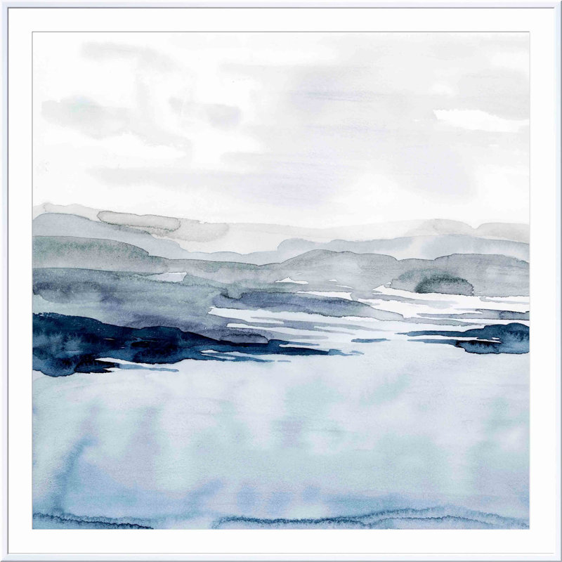Faded Horizon I by Grace Popp, White, 40.09" H x 40.09" W x 1.1" D