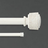 Cambria Designer Series Farmhouse Flora Urn 1 1/8 Inch Dia. Fixed Length Double Rod Set