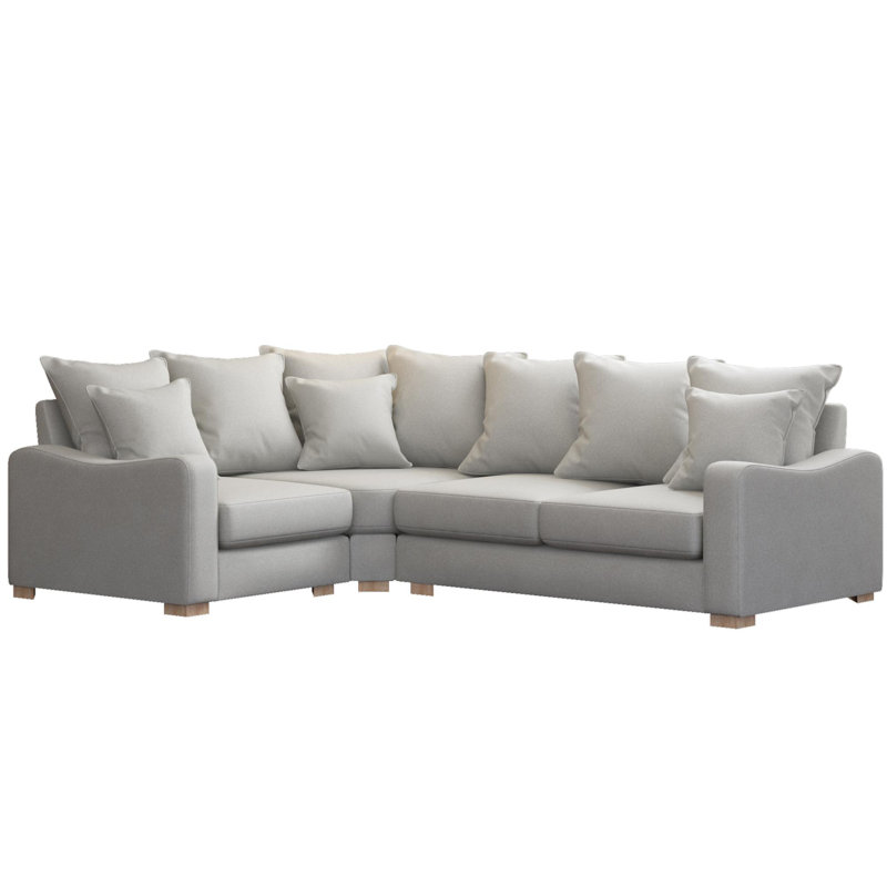 Theadford Corner with two seats, Scatter Back, Steel Polyester, Right Hand Facing