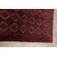 Tapis rouge en laine noué à la main de conception unique 3 pi 4 po x 6 pi 4 po Cem