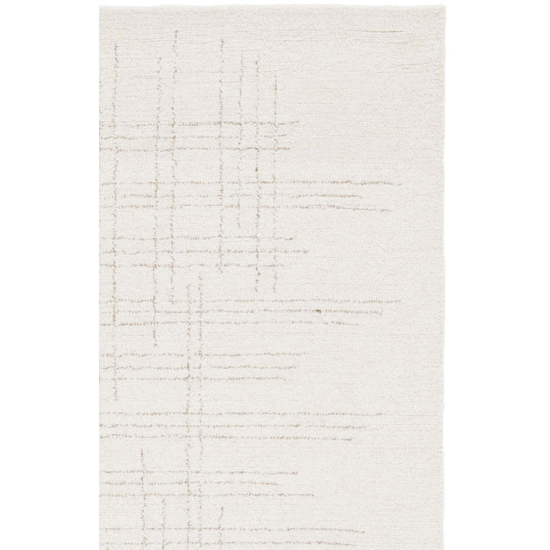 Ebony 851 Area Rug In Ivory / Grey, Rectangle 4' x 6'