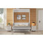 Lit escamotable double avec 2 tiroirs, beige