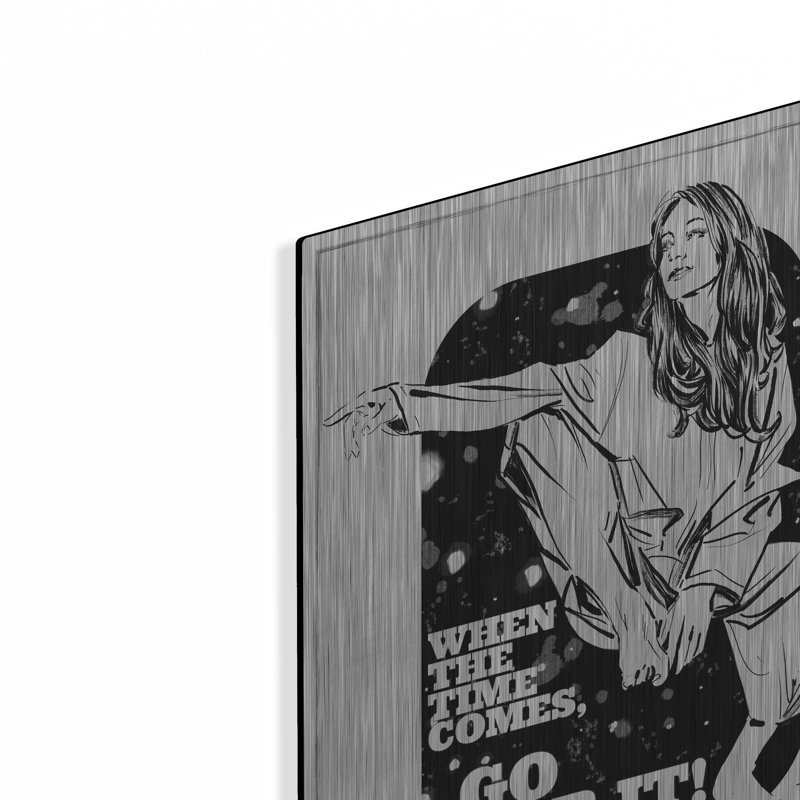 Trinx «Go For It» par TM Borenstein, art mural en métal, H 16 po x l 12 po