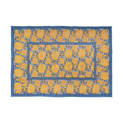 Sunflower Handmade Floral Tablecloth