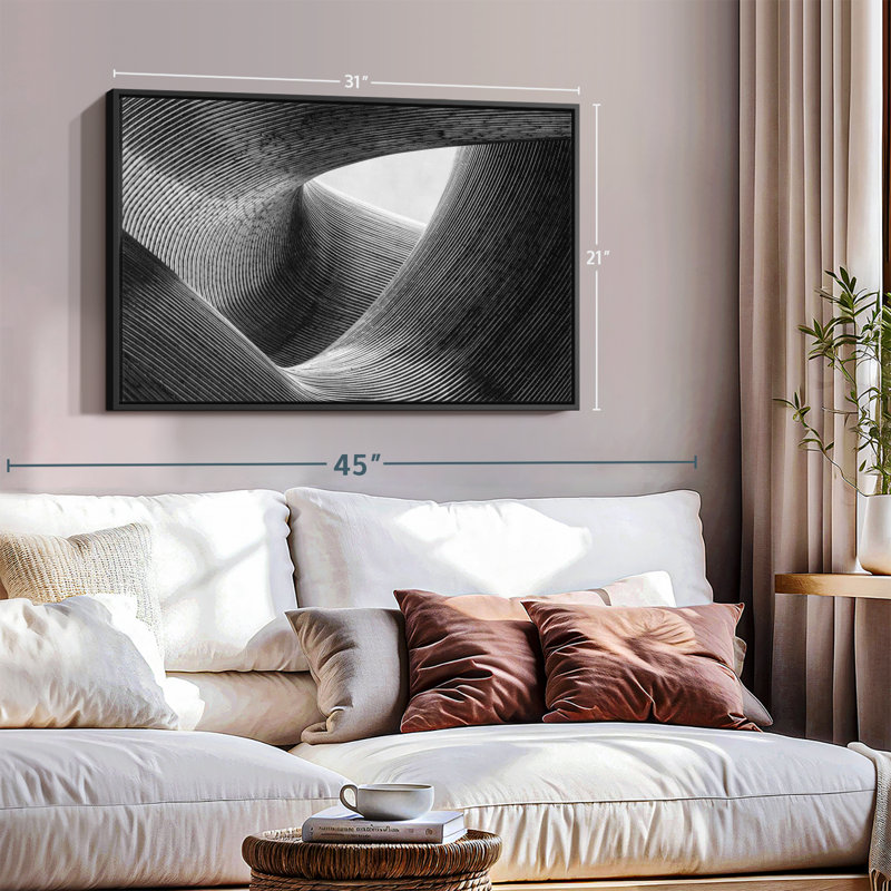 «Winding Lines», reproduction sur toile, H 21 po x l 31 po