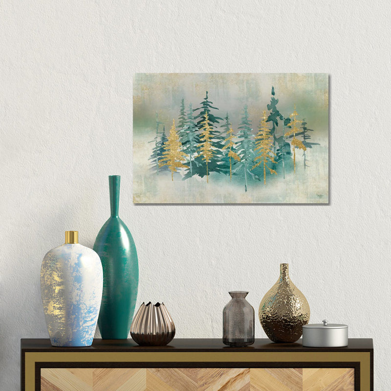 «Shimmering Forest», reproduction d'art sur toile tendue, H 12 po x l 18 po, Toile tendue, Ne s’applique pas