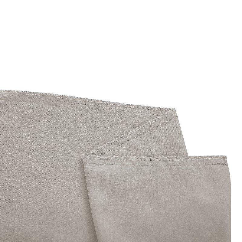 2 Pcs Patchwork Pillowcase, Light Gray, Full Pillowcase