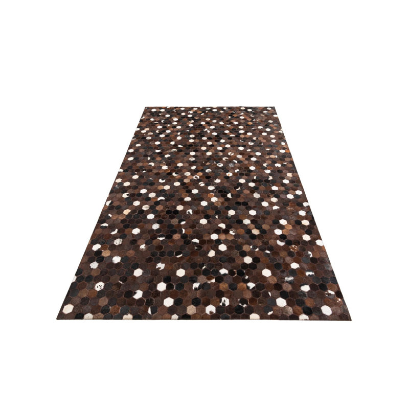 Tapis brun chocolat Jed