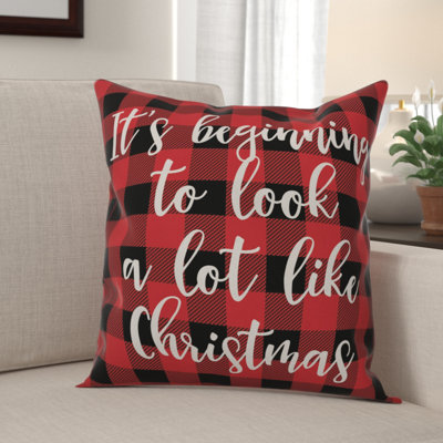 Plaid Throw Pillow