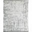 Tapis gris ivoire / gris en laine noué à la main Adelena
