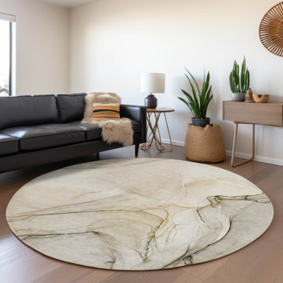 Premium Machine Washable Cerrito AMF502 Beige Rug