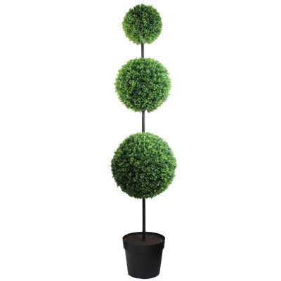 67 " H Faux Boxwood Topiary in Resin Pot