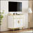 Luxury Fluted Curved Sideboard Buffet Storage Cabinet With 2 Drawers And Doors For Living Room, Entryway, Hallway, &
