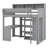 Twin Size Wood Loft Bed With Under-Bed Desk And Wardrobe-1269397965