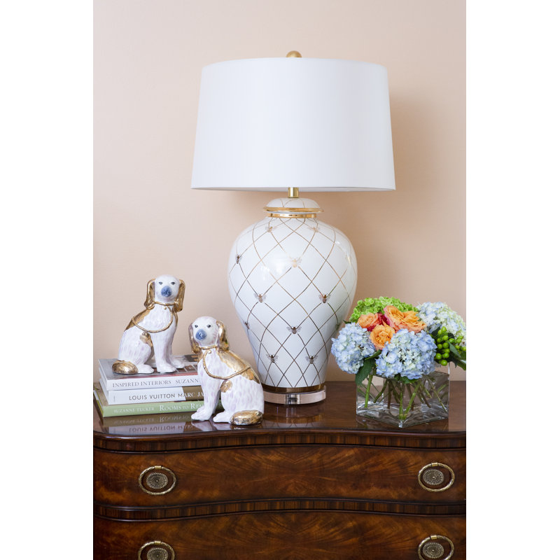 Ginger Jar Table Lamp, White