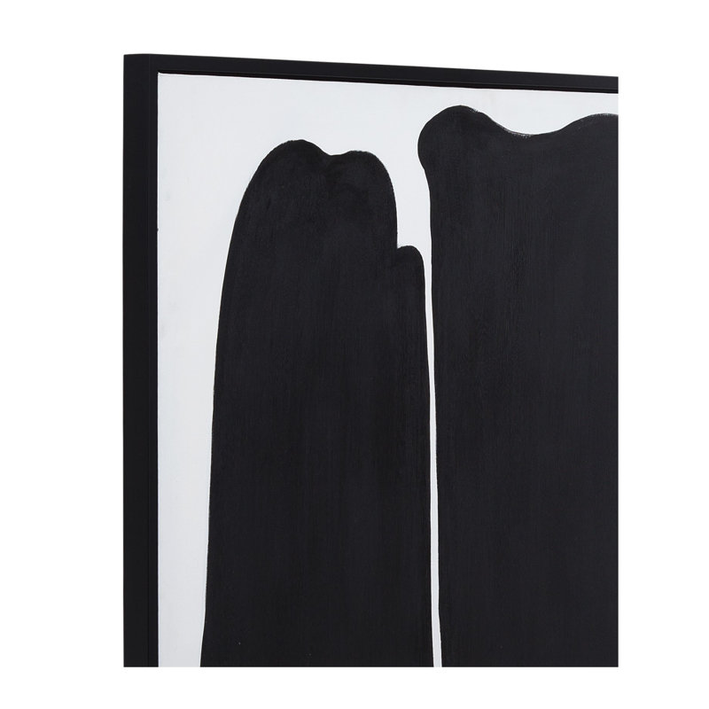 Parallel Forms Framed Canvas