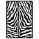 Alminus Zebra Glam Animal Print Area Rug