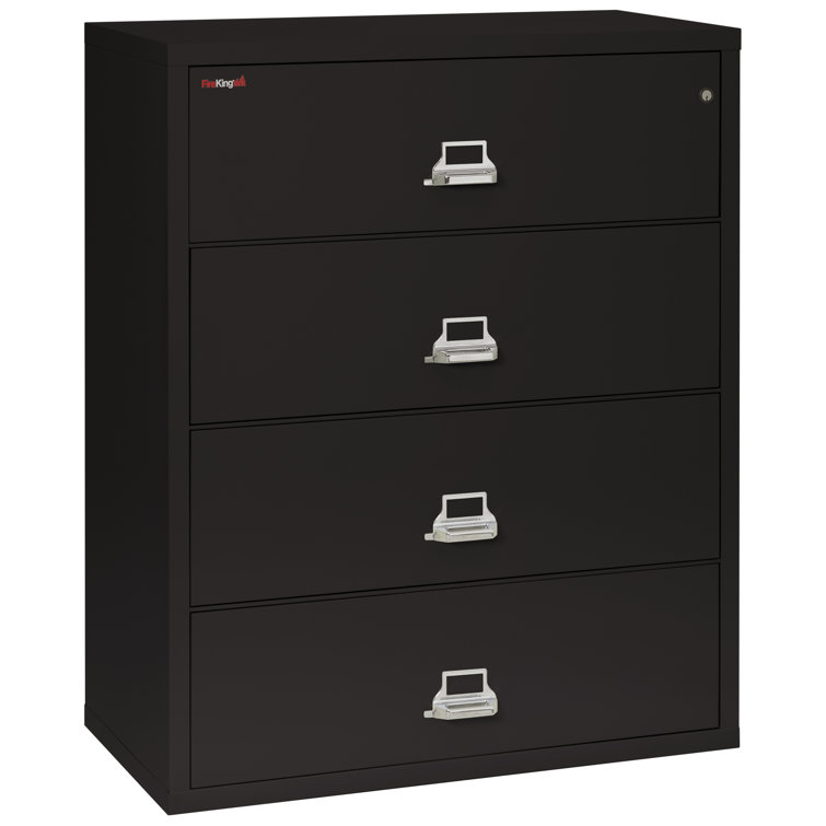 Fireproof 44.5'' Wide 4 -Drawer Steel File Cabinet