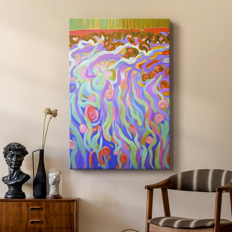 ABSTRACT Series DCCIV -Custom Wrapped Gallery Cavas, 36" H x 24" W