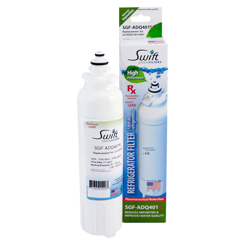 Swift Green Filters SGF-ADQ401 Rx Compatible Refrigerator Water Filter for LT800P, ADQ73613401, 6 Pack