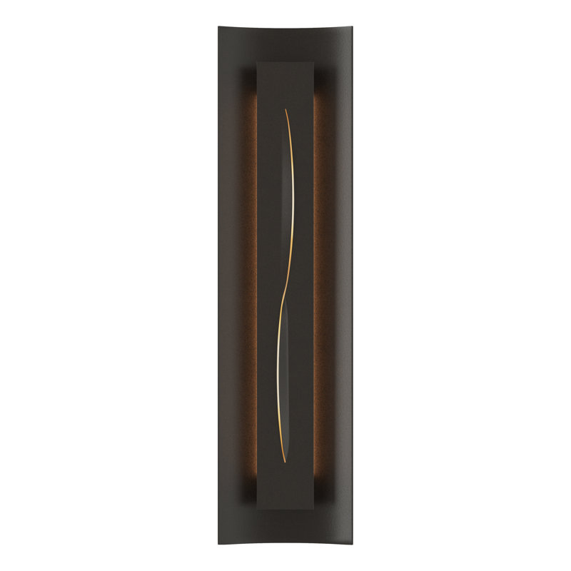 Plafonnier encastré Gallery Gallery, Ambre, Bronze huilé, 7.1" W x 27.25" H x 3.1" D
