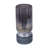 Jane Small Decorative Vase, Steel Base, Layered Blue-Black Glass 11 Inch-123079012