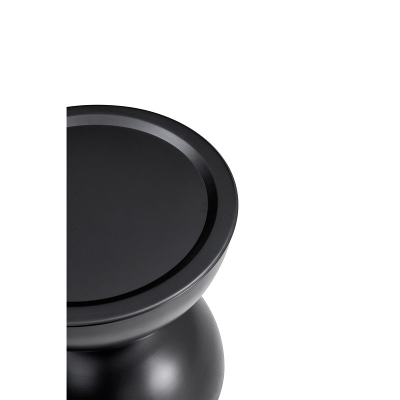 Coffee round tables with STORGE MOVABLE TABLE TOP MULTIFUNCTIONAL END SIDE TABLE, Matt Black, 19.7" H x 19.7" L x 19.7" W