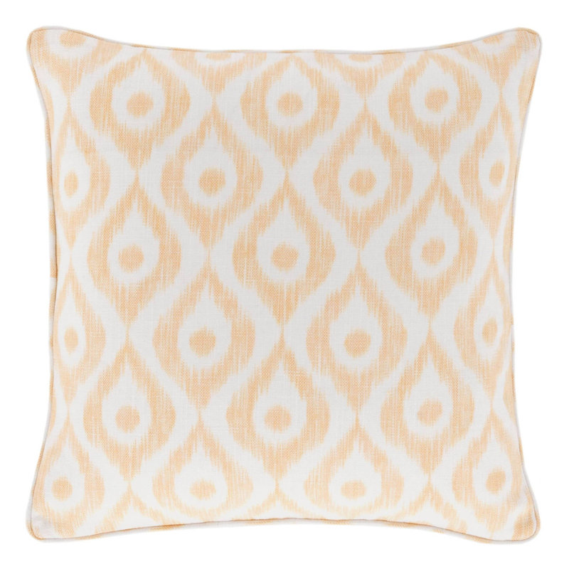 Coussin décoratif intérieur / extérieur Indie, Jaune, Housse de coussin seulement - sans coussin
