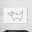 Simple contour de chiot-reproduction d’art-542230839-542118540
