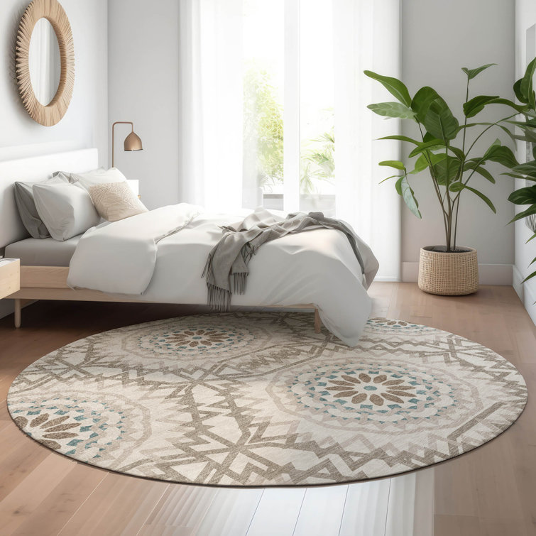Premium Machine Washable Cerrito Beige Rug