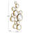 Cosmopolitan Gold Metal Bubble Cluster Modern & Contemporary Accent Mirror