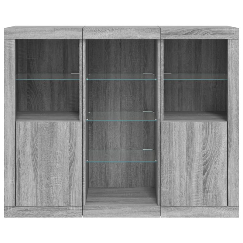 Azsa 123cm Sideboard, Grey Sonoma
