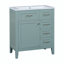 Meuble-lavabo simple 30 po avec plateau en céramique Terenia-1261211118