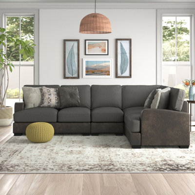 Eastep Upholstered L-Shaped Sectional Symmetrical