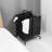 2-Tier Laundry Hamper 110L Large Oxford Clothes Basket Sorter with, Lid and Sorting Cards for Clothes & Toys Storage,Black