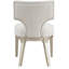 Et chaises d'appoint champagne et champagne (de 2) - Revêtement ergonomique incurvé et texturé, siège rembourré, pieds en bois massif pour la salle à manger avec dossier intérieur, tissu robuste