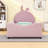 Twin Upholstered Daybed with Rabbit Ear Headboard and Sturdy Slats-1345403470