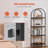 Metal Bookshelf, 4-Tier Arched Industrial Bookshelf, Small Rustic Vintage Storage Bookcase with Open Shelves, Freestanding Display Shelving Unit Storage Rack