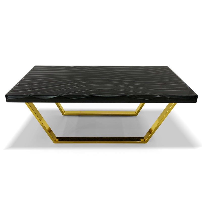 Table basse Wavy, H 18 po x L 47,2 po x l 23,6 po