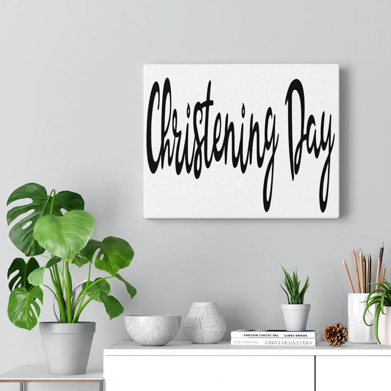 Christining Day - Wrapped Canvas Print