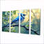 Aquarelle, geai bleu perché sur une branche I - Art mural oiseau - ensemble d'art mural moderne-1422839347