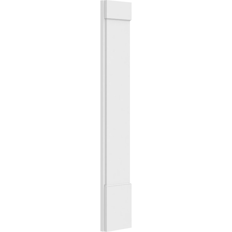 Pilastre simple en PVC TruCraft (la paire), Base et chapiteau standards, H 60 po x l 10 po