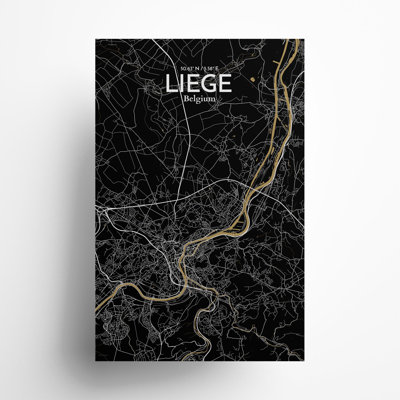 «Liege City Map», impression