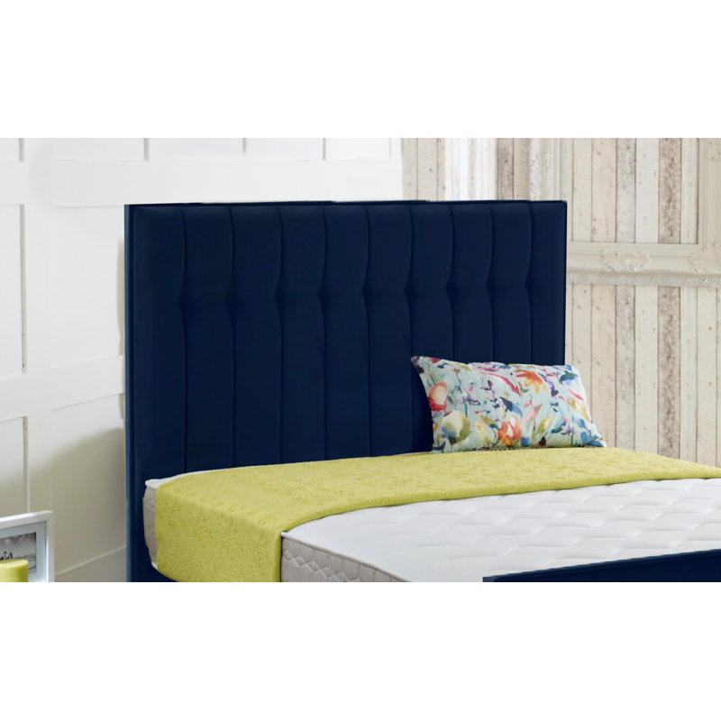 Ashley-Leigh Upholstered Headboard, Small Single (2'6), Marine Blue