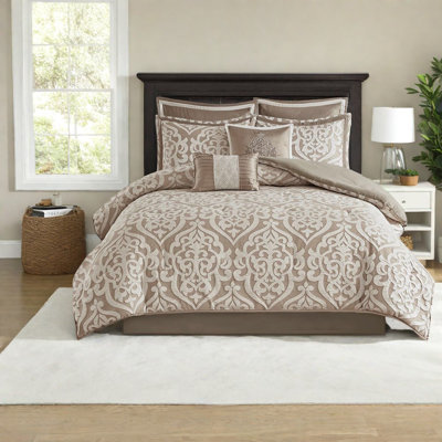 Ensembles de literie luxueux en jacquard de style édredon en polyester pour une utilisation toute l'année