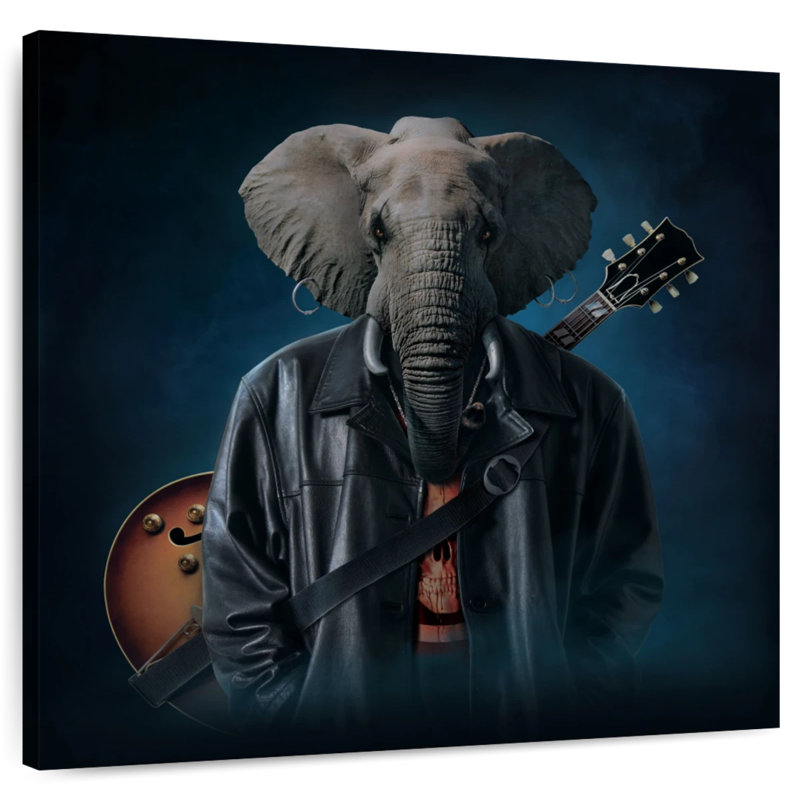 Ketti Elephice Cooper, 16" H x 16" W