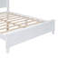 Structure de lit double en bois pleine grandeur, lit plateforme de style rétro avec support en lattes de bois-2077780965-2077780970